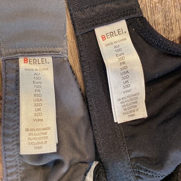 BERLEI Underwire High Impact Sports Bra Bundle 32D - Picture 8 of 10